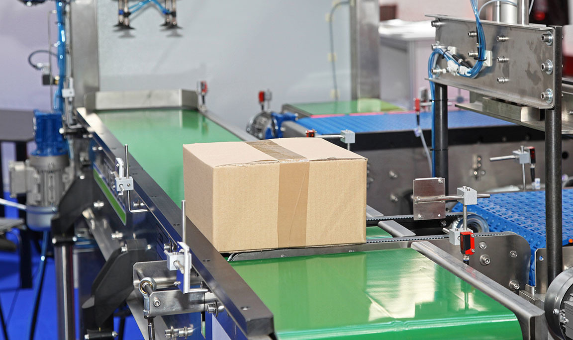 Package on a Conveyor Belt