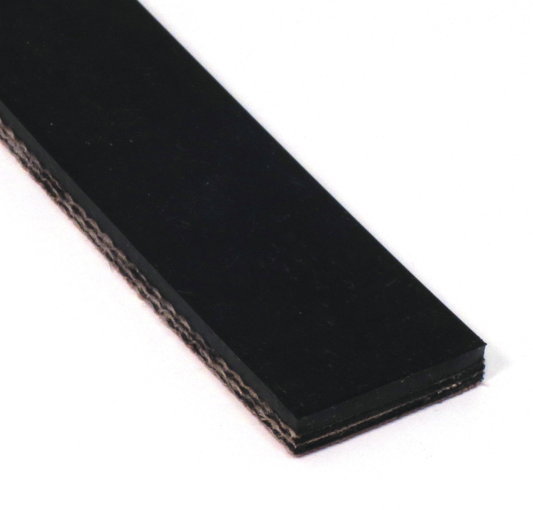 2 Inch Wide 2 Ply Tan Gum Rubber by Bare High Grip Rough Top Incline Conveyor Belt Material 10 Foot Length